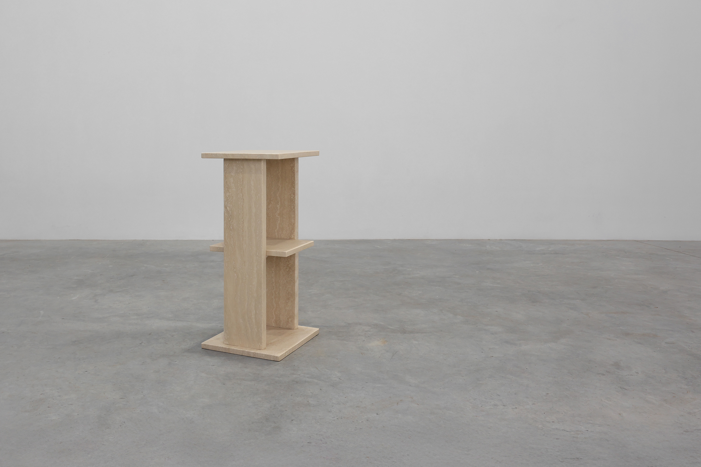 Mid-Century Travertine Console, Belgium 1980sthumbnail